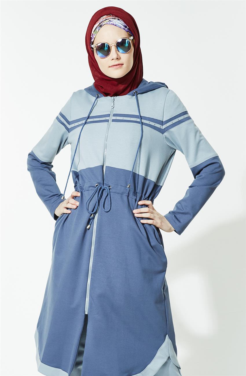 Tuğba ملابس نوم طقم-أزرق M4513-32