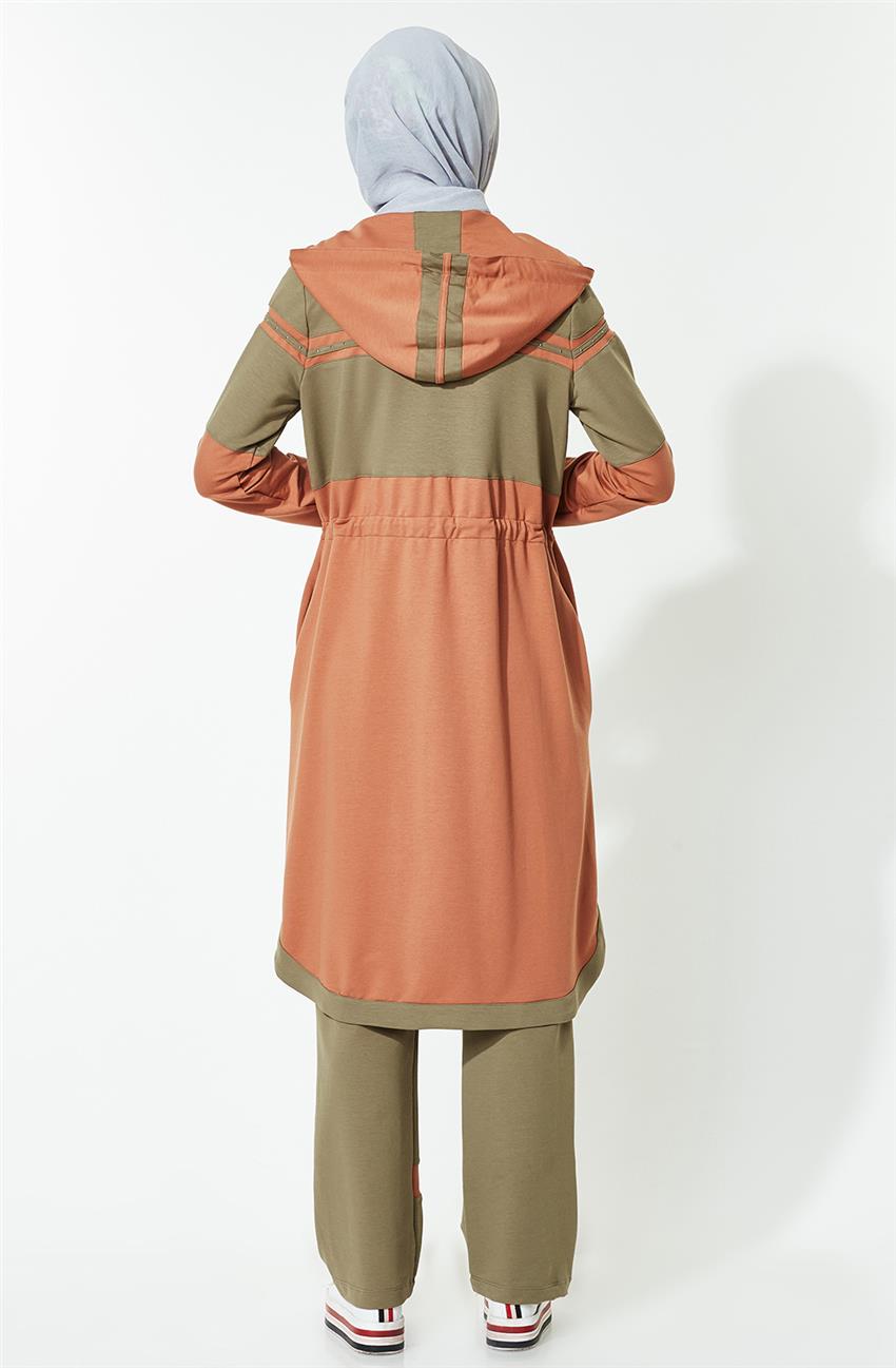 Tuğba Sportswear Suit-Cinnamon M4513-46