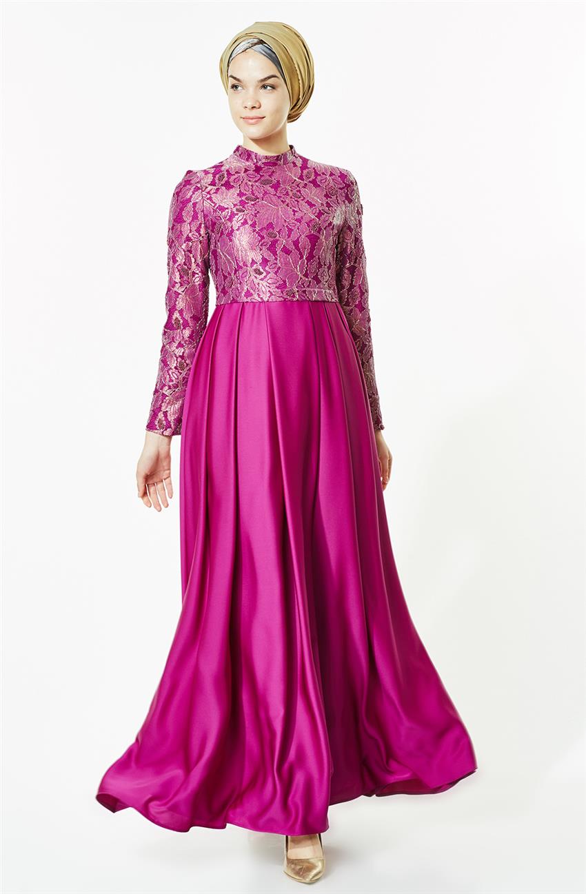 Tuğba Evening Dress-Purple L5284-19