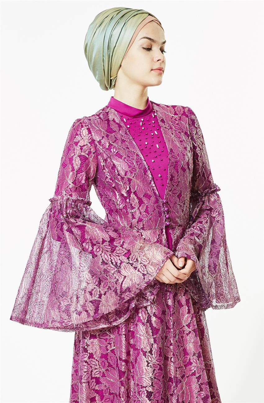 Tuğba Evening Dress-Purple L5288-19
