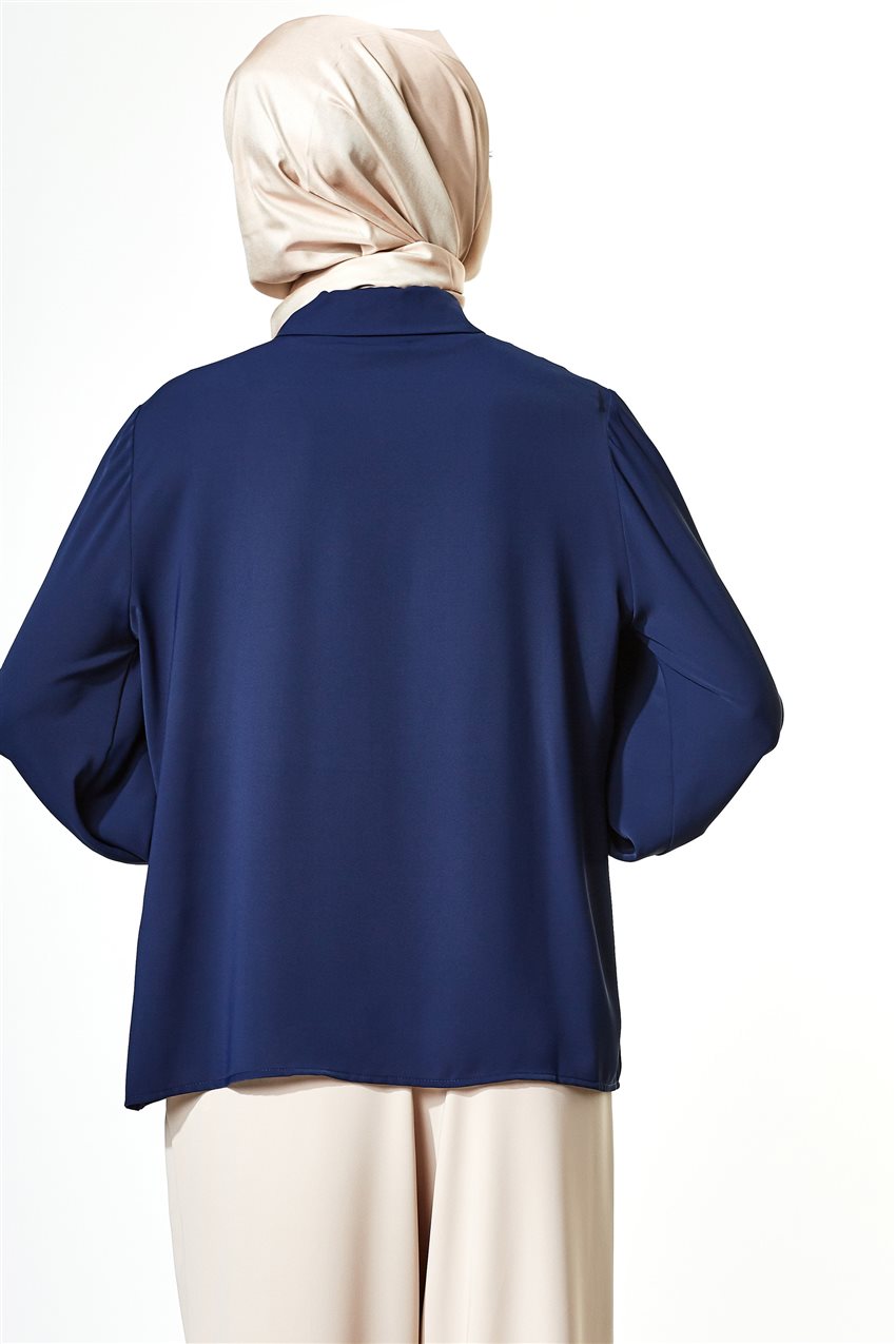 Blouse-Navy Blue 8Y3448-17