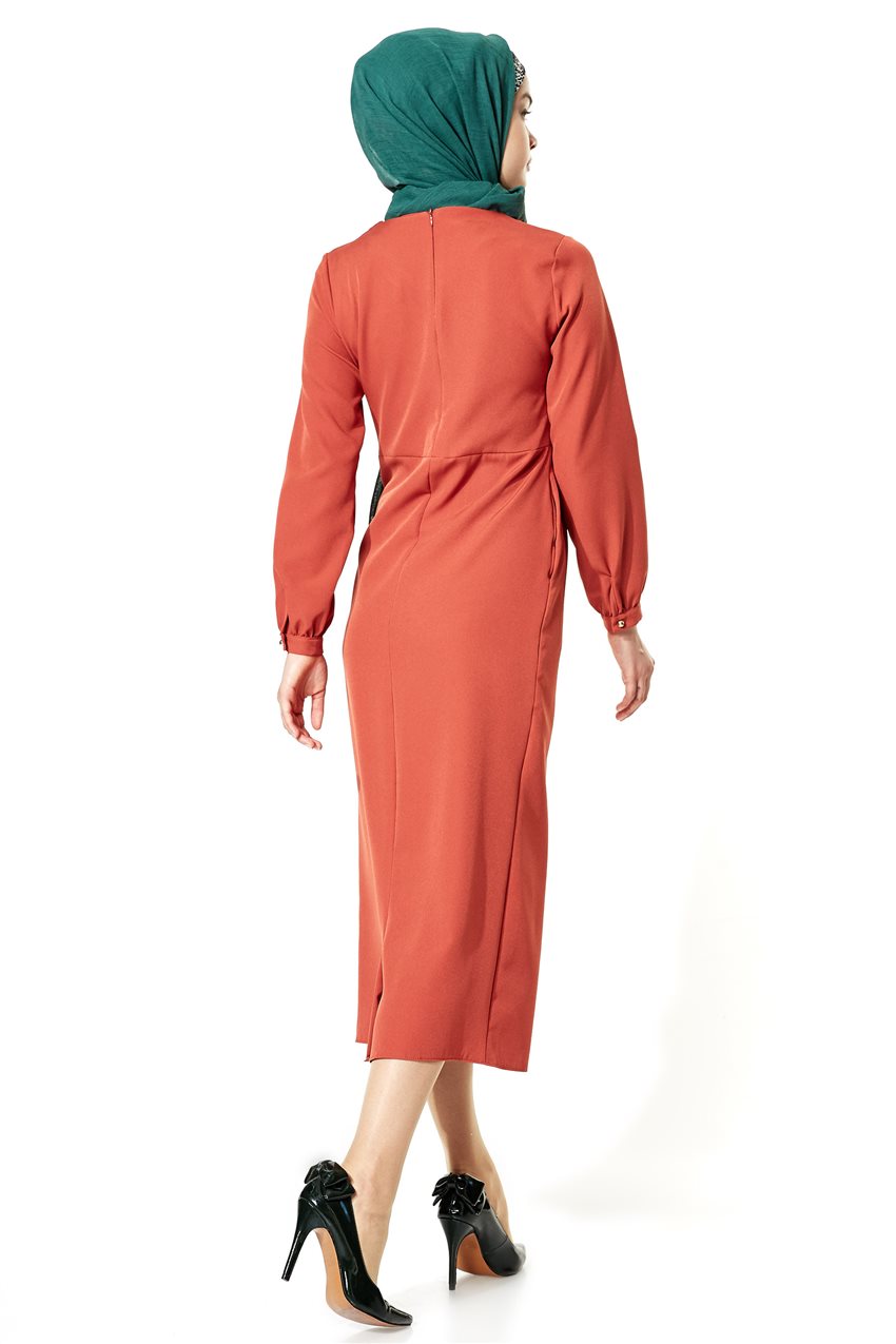 فستان-أحمر قرميدي ar-2355-58