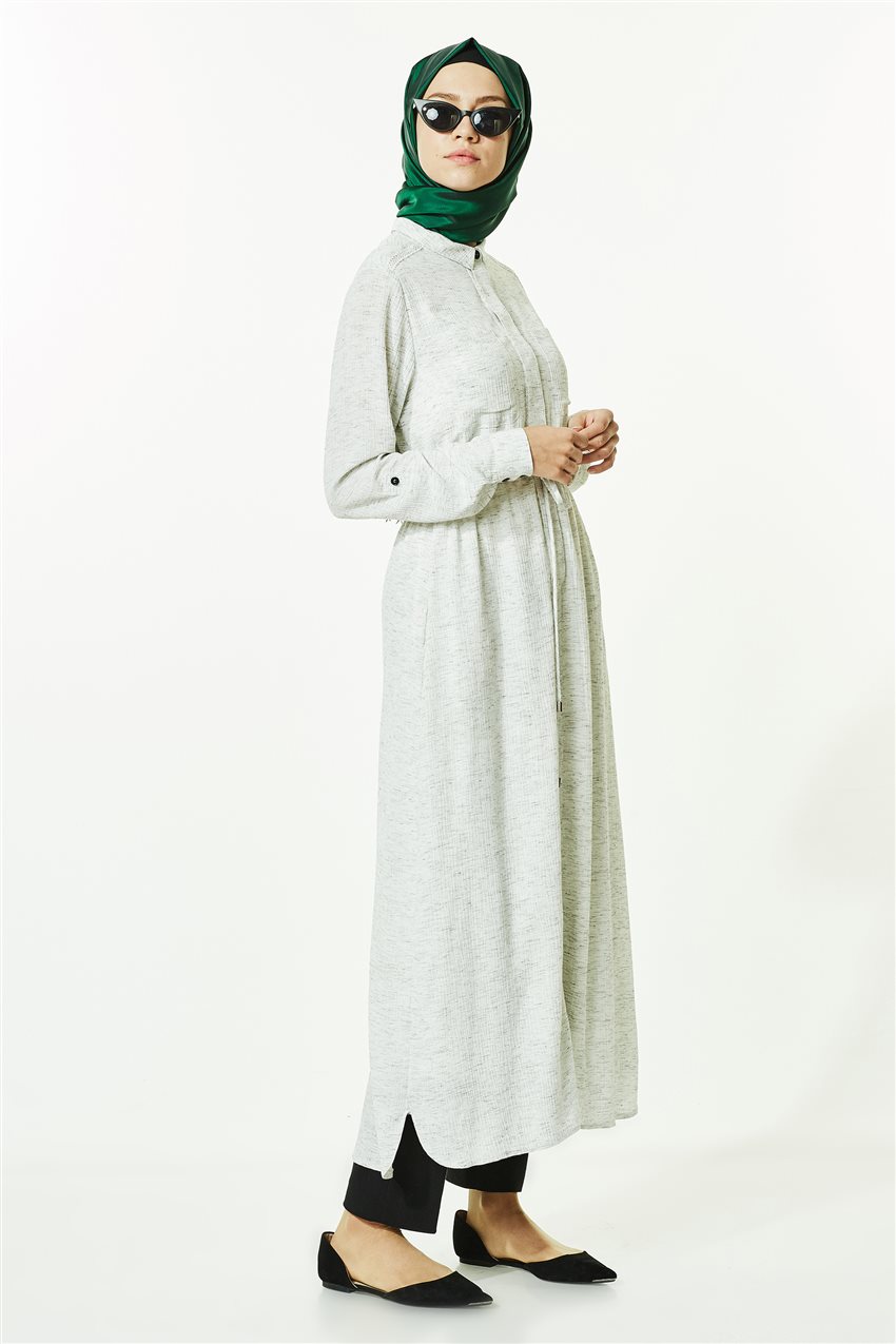 Kyr فستان-أبيض أسود KY-B8-83011-3512