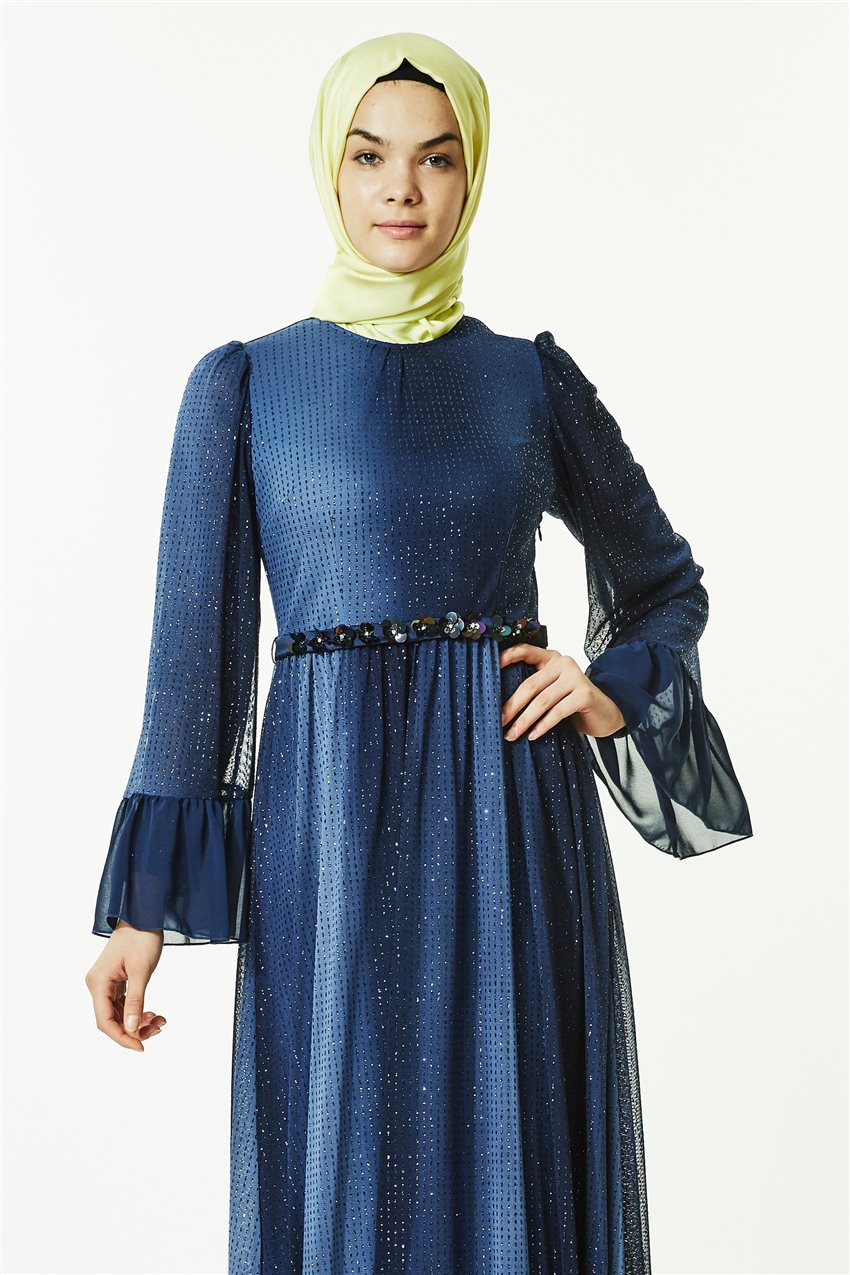 فستان-أزرق غامق KA-B8-23035-74