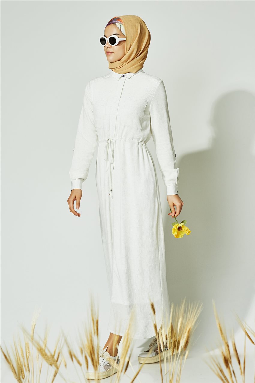 Kyr فستان-أبيض كحلي KY-B8-83011-3511
