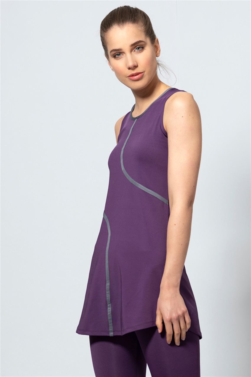 Covered Swimsuit-Purple 1802-45