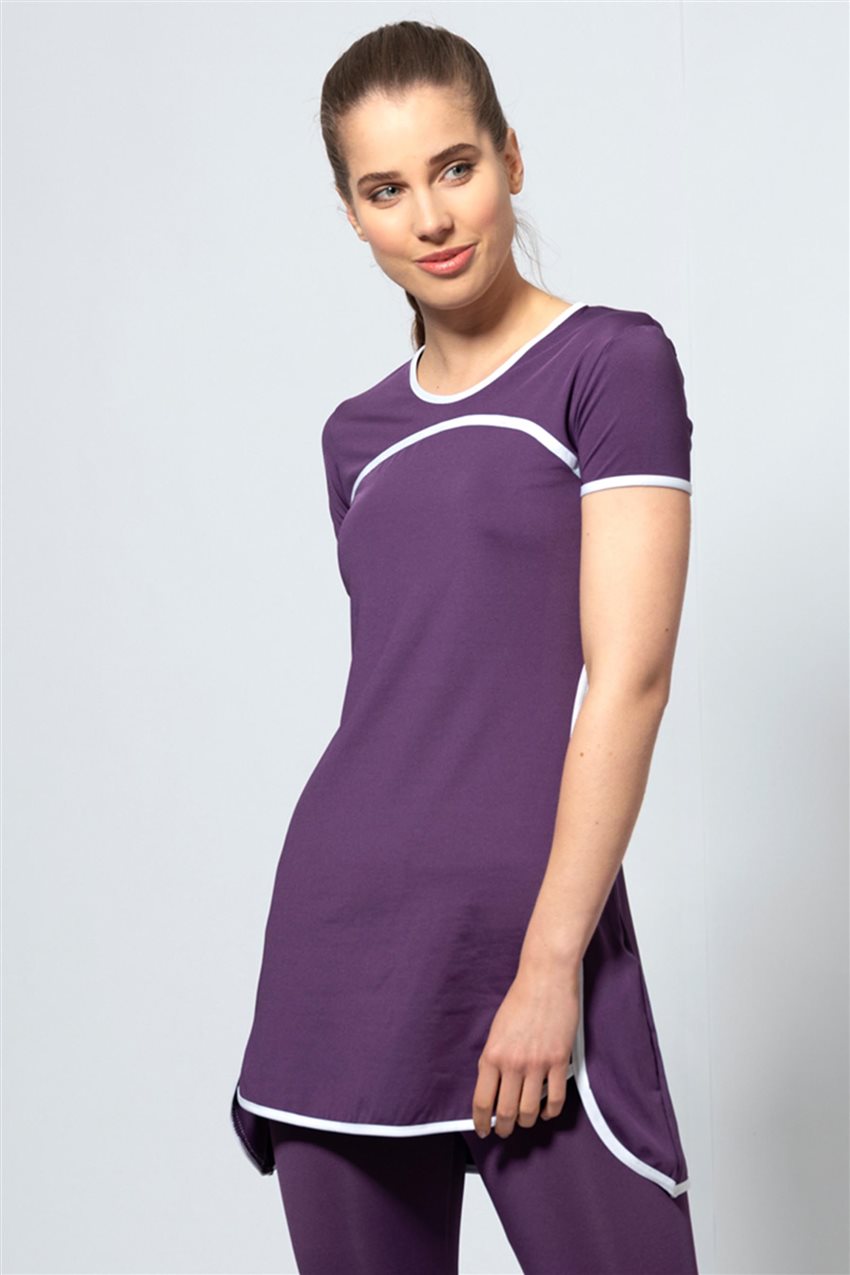 Covered Swimsuit-Purple 1814-45