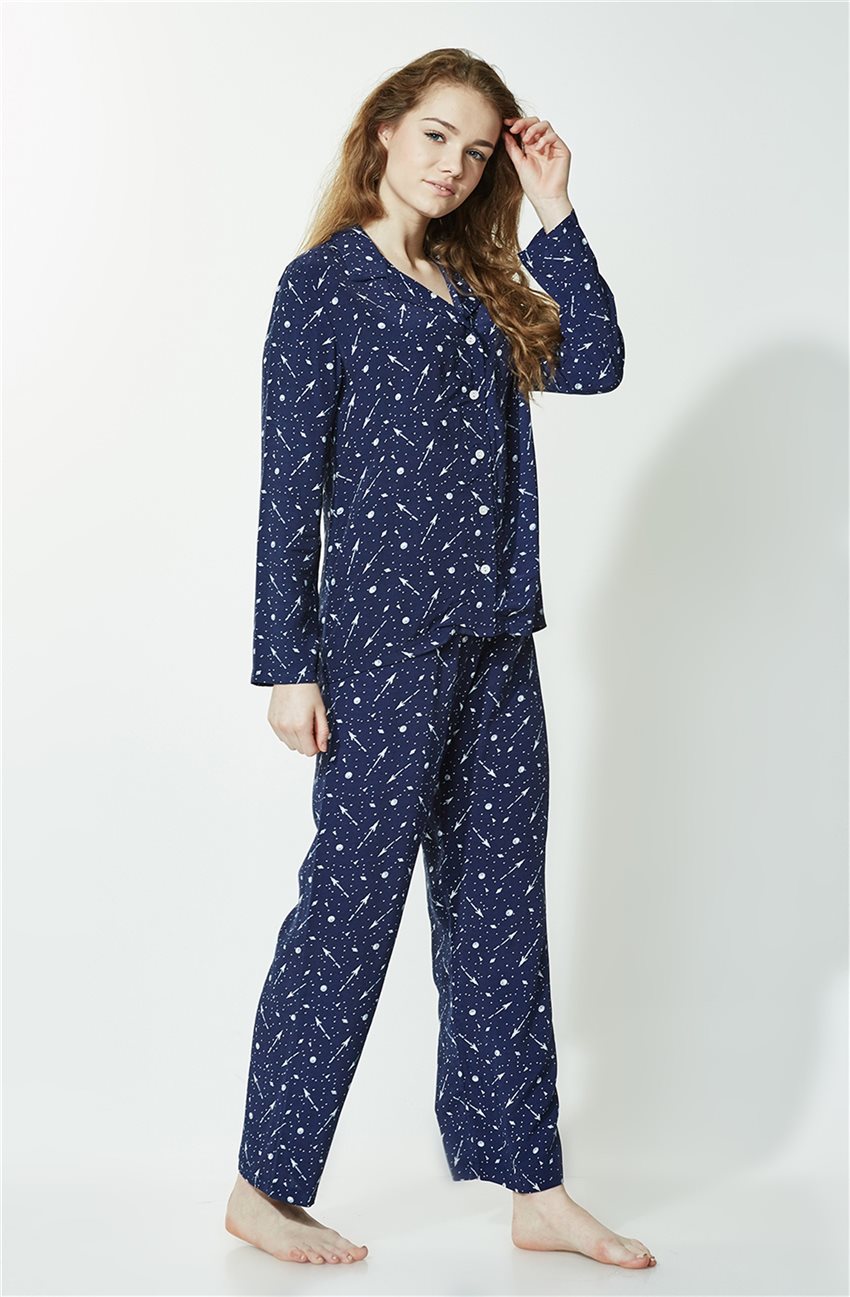 Pijama Takımı 1005 Desenli