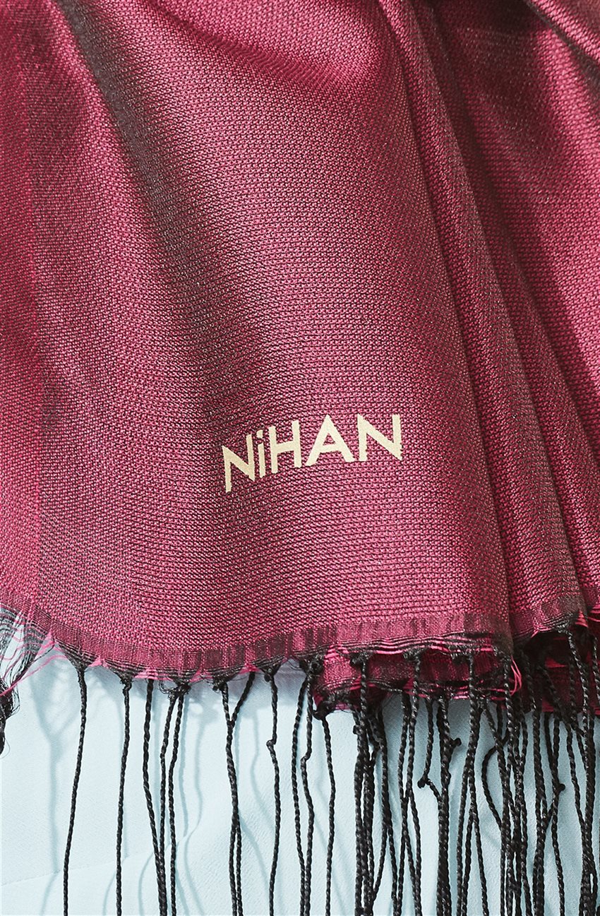 Nihan Shawl-Plum J0004-10