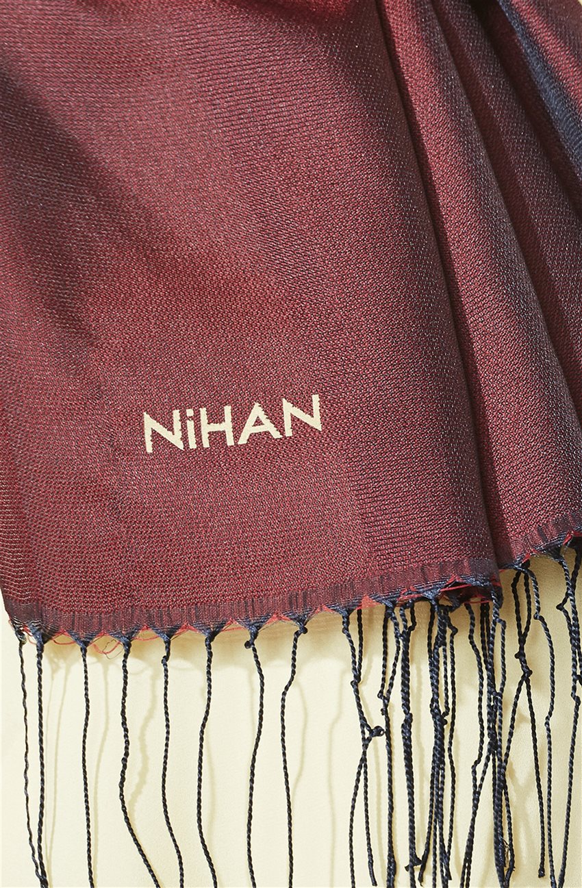 Nihan Stil Şal-Bordo J0004-30