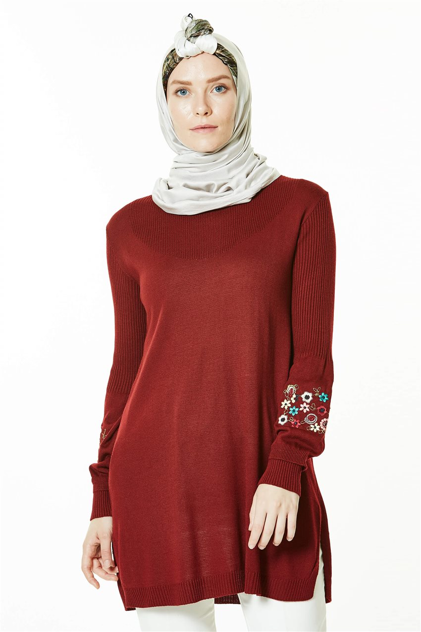 Knitwear Tunic-Claret Red 1020-67
