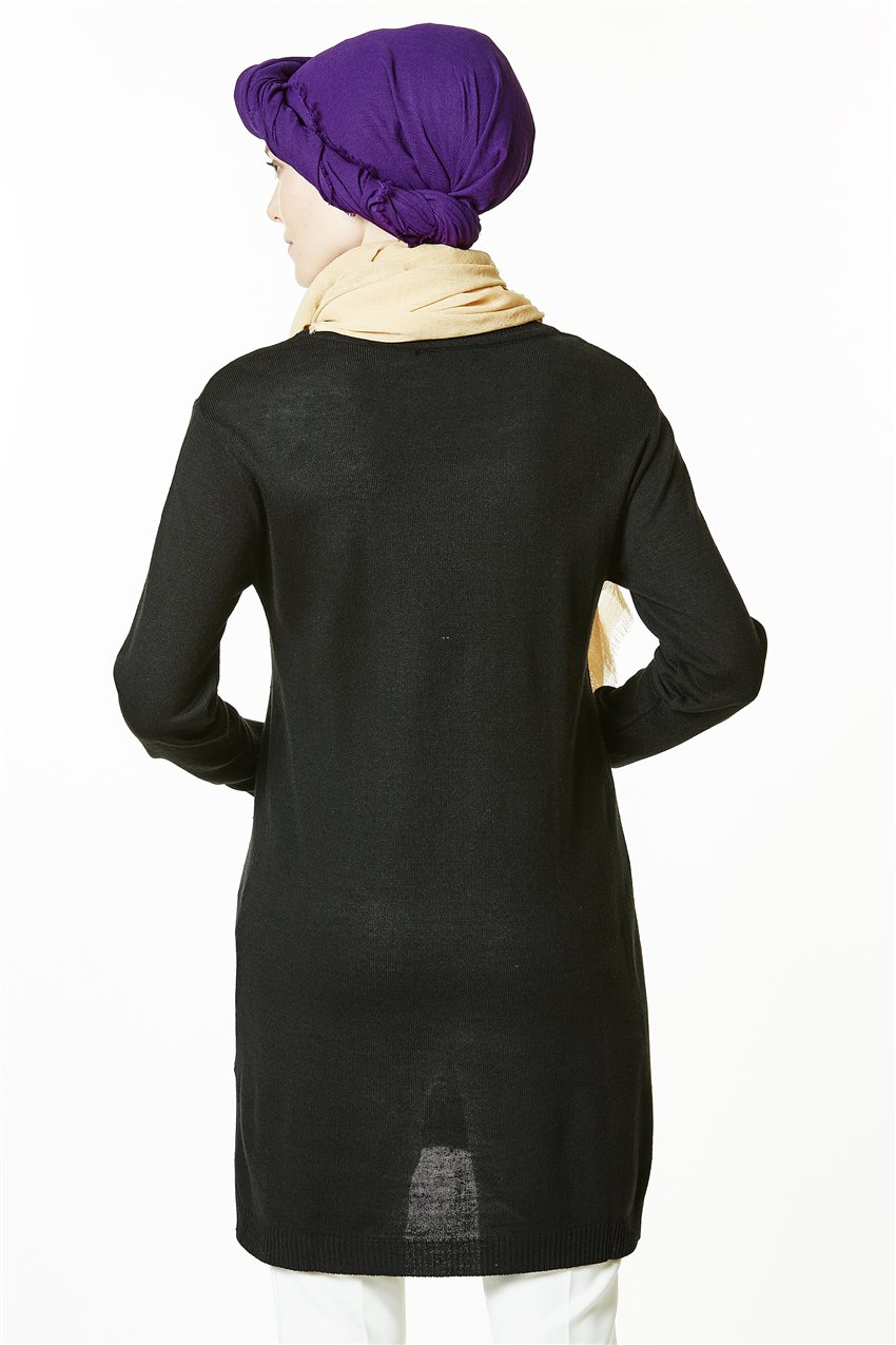 Knitwear Tunic-Black 1021-01