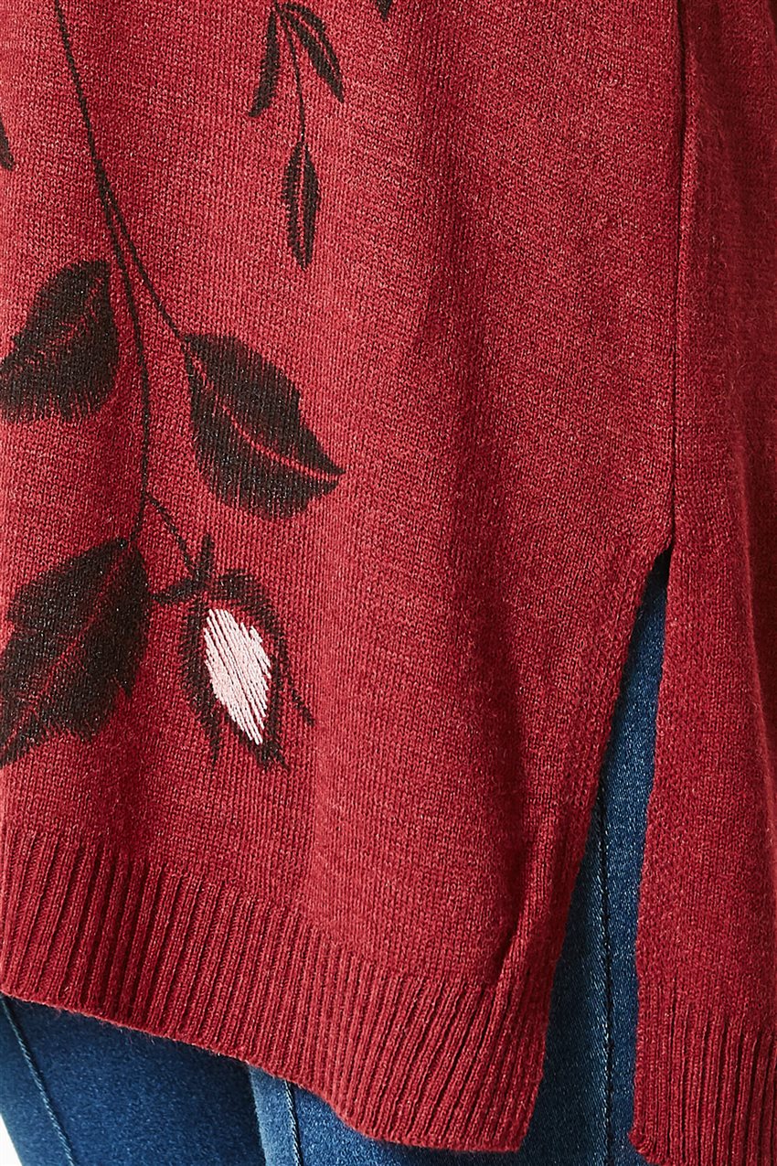 Knitwear Tunic-Claret Red 1021-67