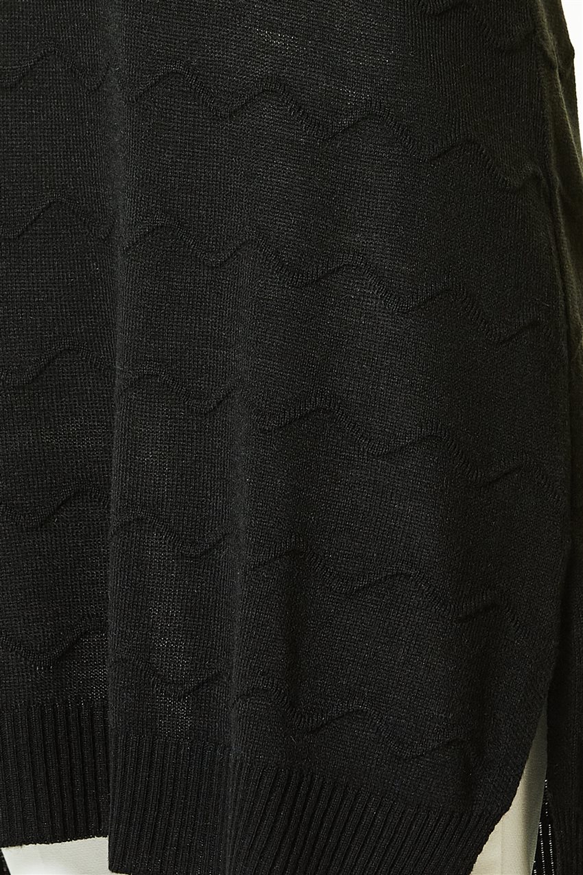 Knitwear Tunic-Black 1027-01
