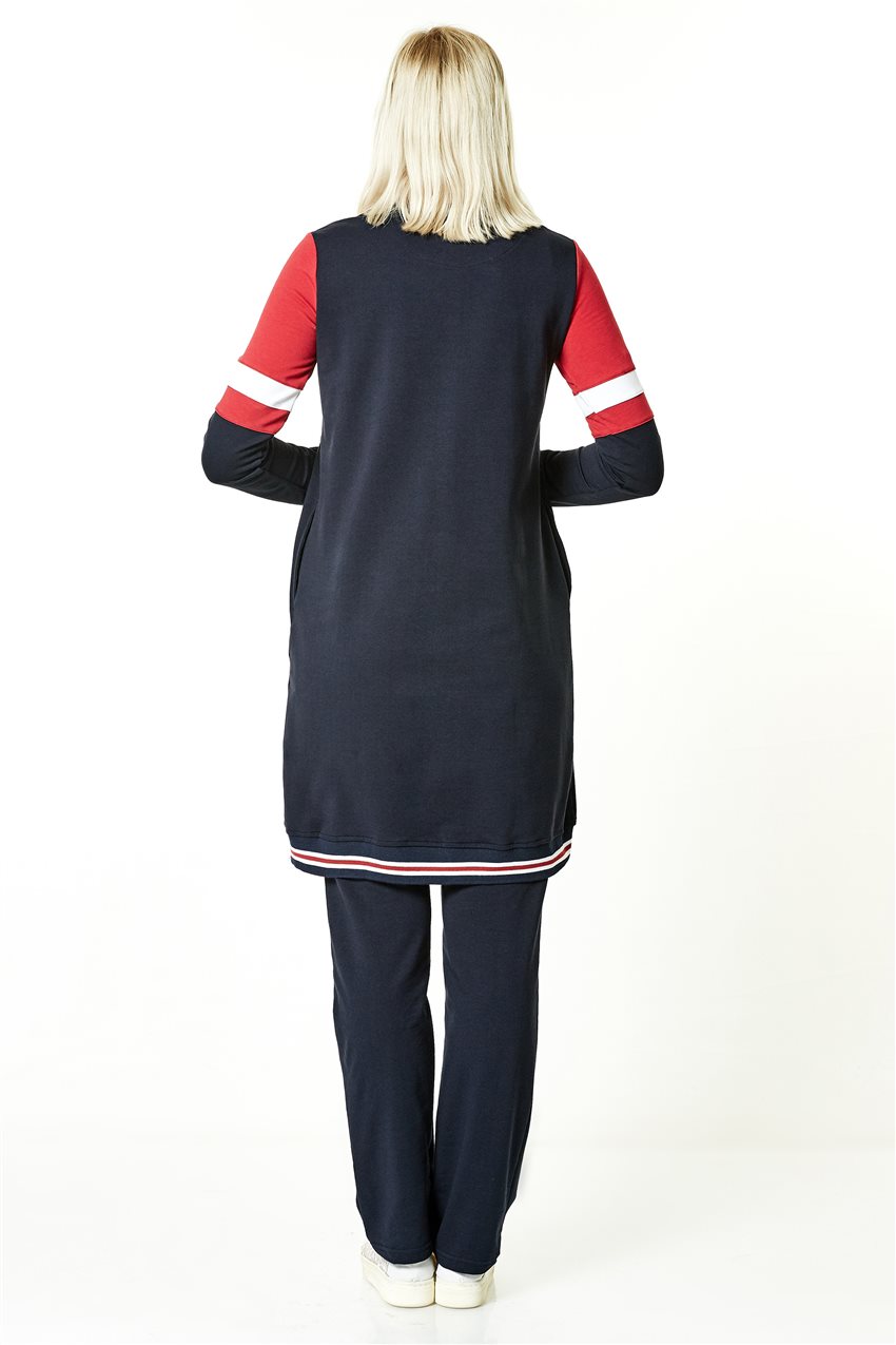 Sportswear Suit-Navy Blue 8233-17