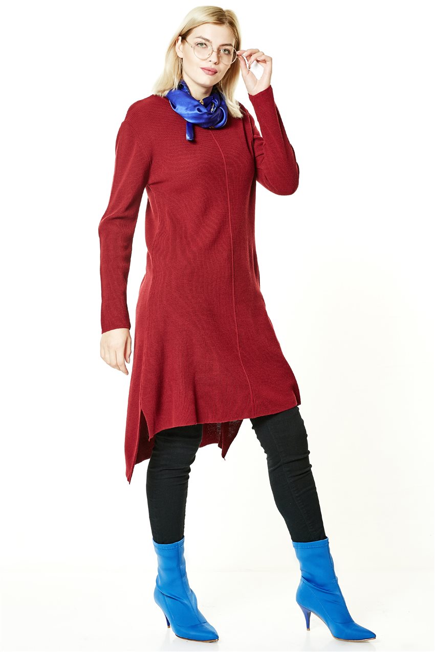 Knitwear Jumper-Claret Red PL4134-67