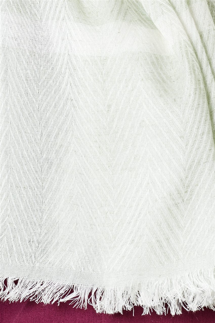 Armine فسكوزي شال ar-7991 أبيض-أخضر