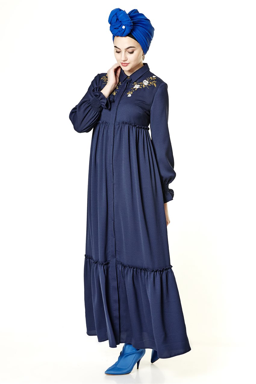 Kyr Dress-Navy Blue KY-A8-83005-11