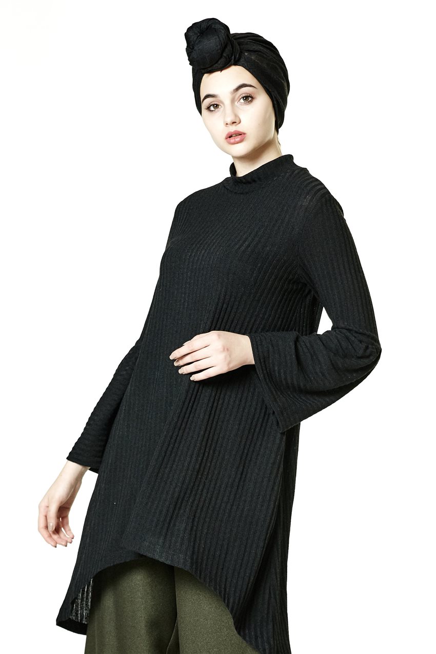 Knitwear Tunic-Black 0407-01