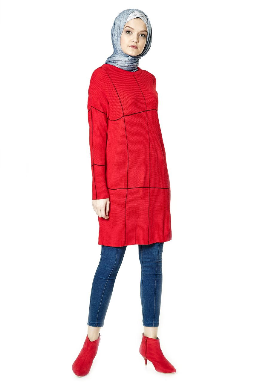 Knitwear-Red LR1502-34