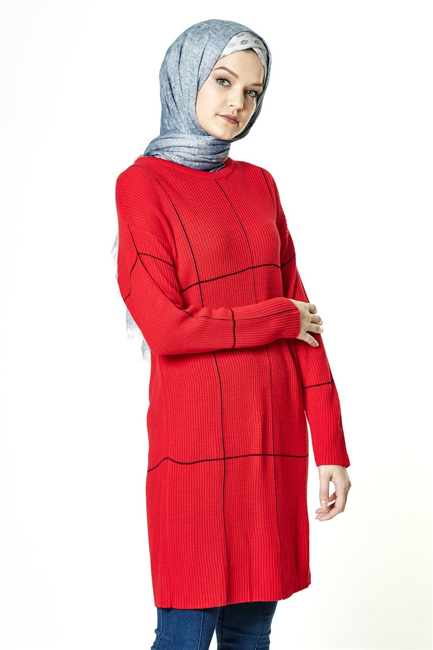 Knitwear-Red LR1502-34