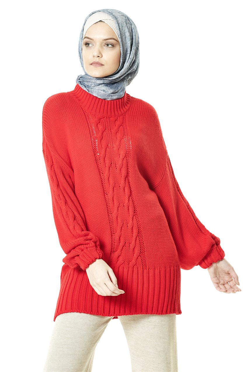 Knitwear-Red LR1506-34