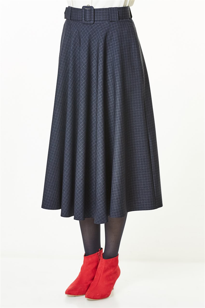 Skirt-Navy Blue 4780-17
