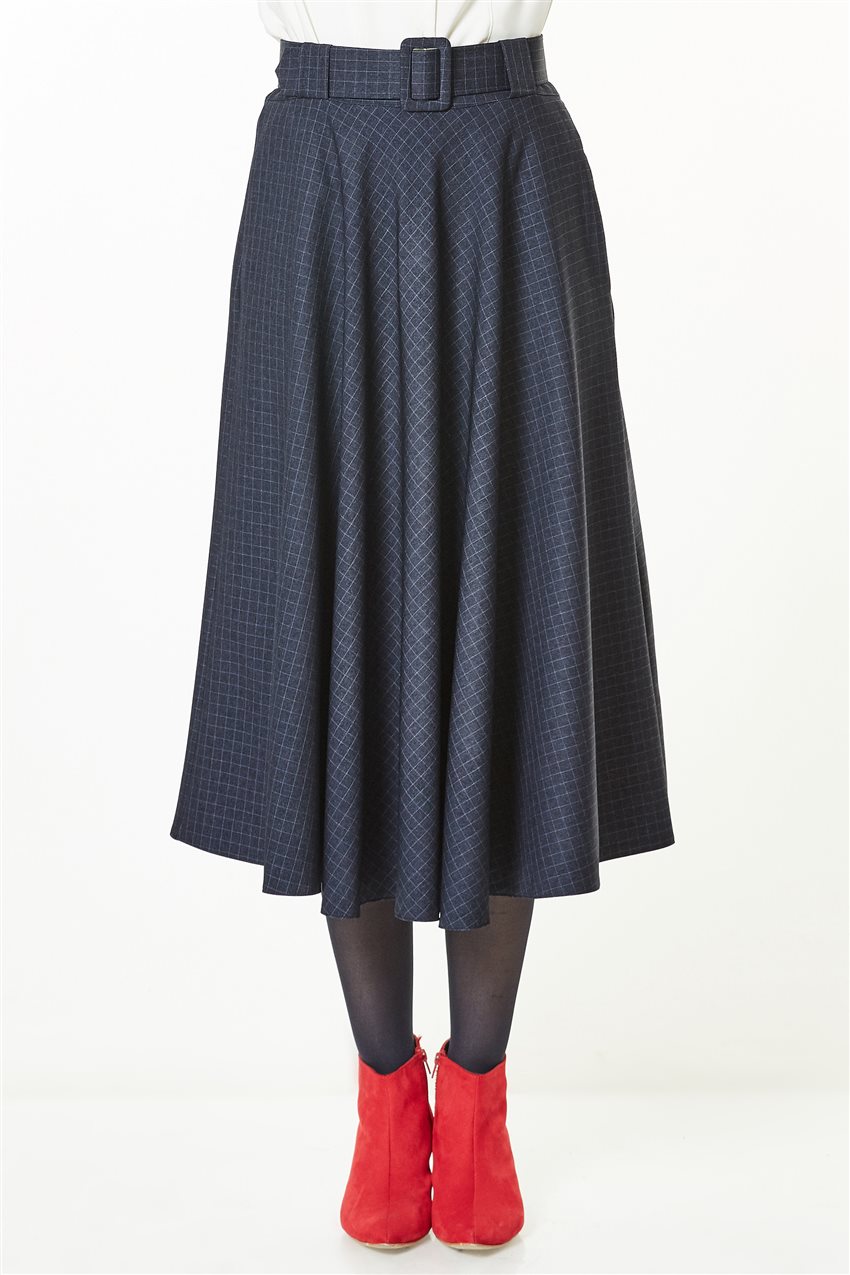 Skirt-Navy Blue 4780-17