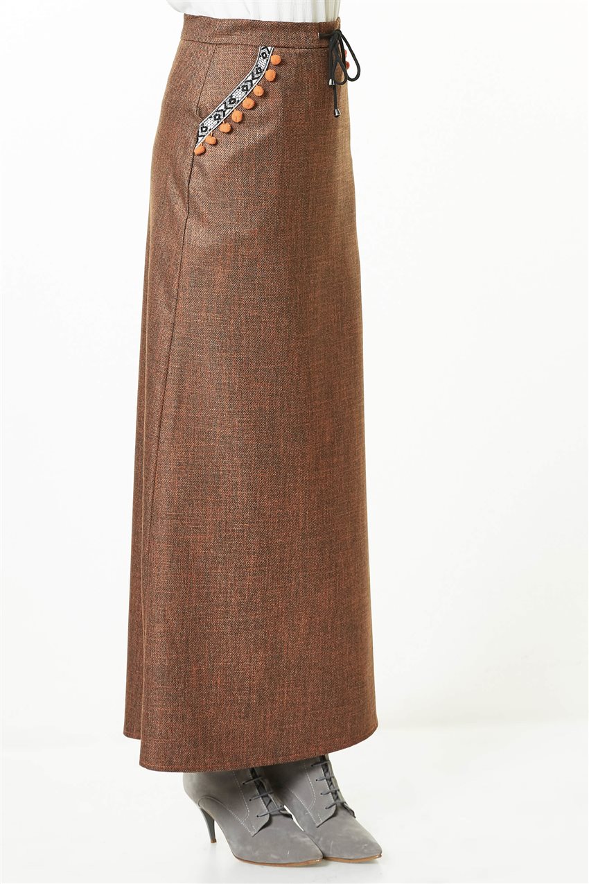 Skirt-Cinnamon A3064-46
