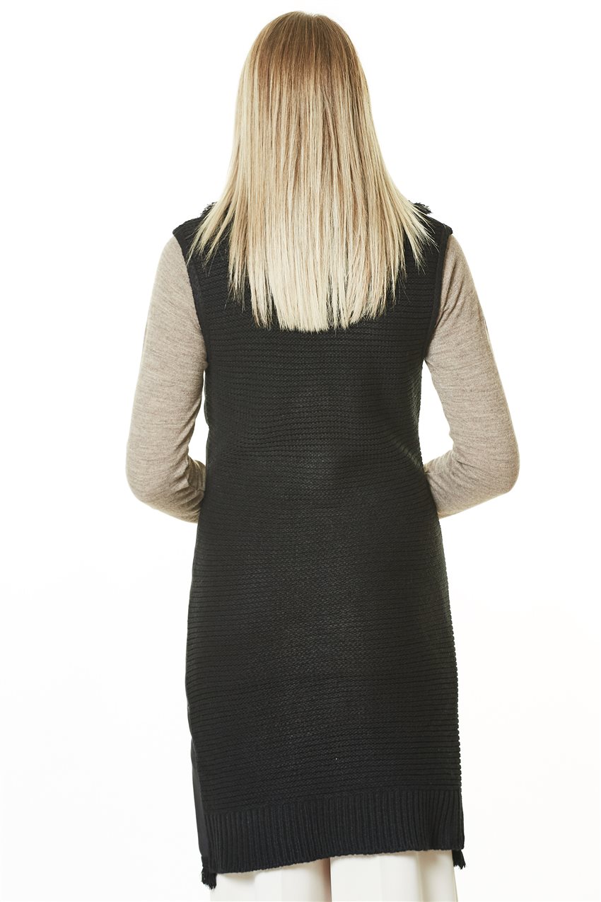 Knitwear Vest-Black TK-L4096-09