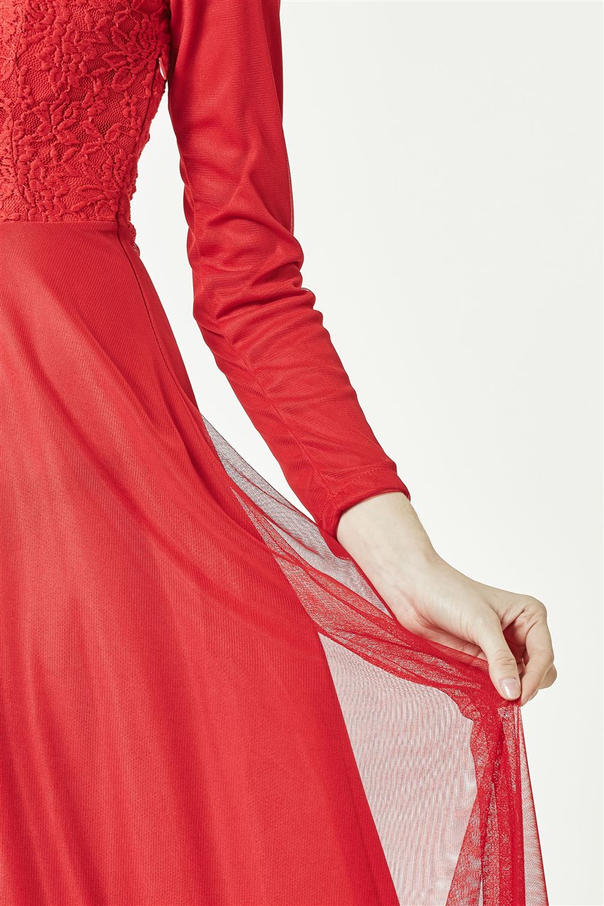 Evening Dress-Red ELB 3456-34