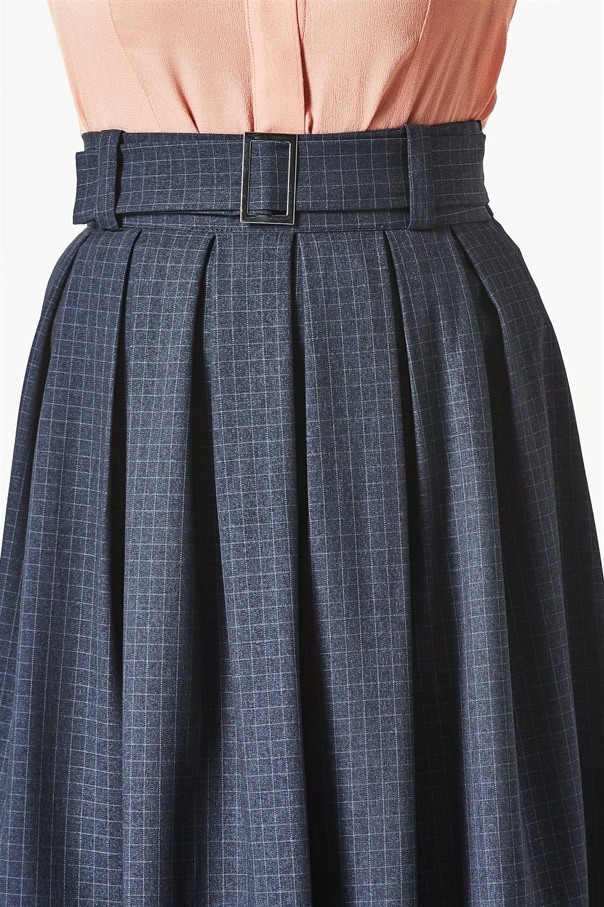 Skirt-Navy Blue 4795-17