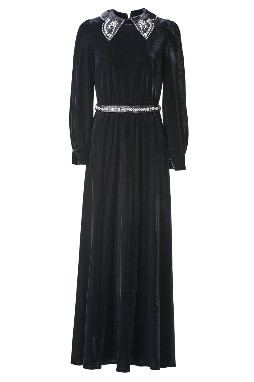 Abiye Siyah Elbise KA-A7-23048-12