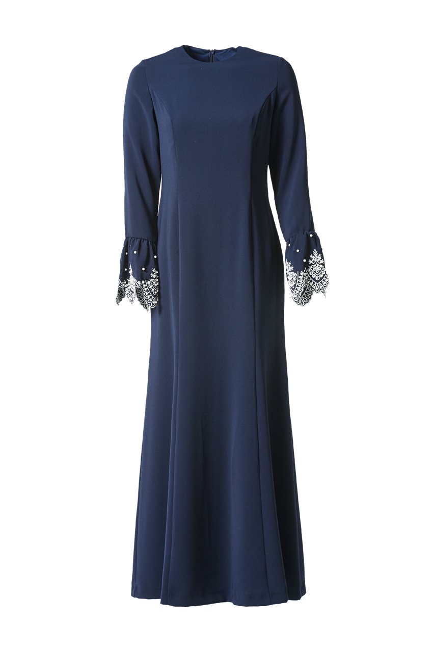 Evening Dress-Navy Blue KA-A7-23109-11