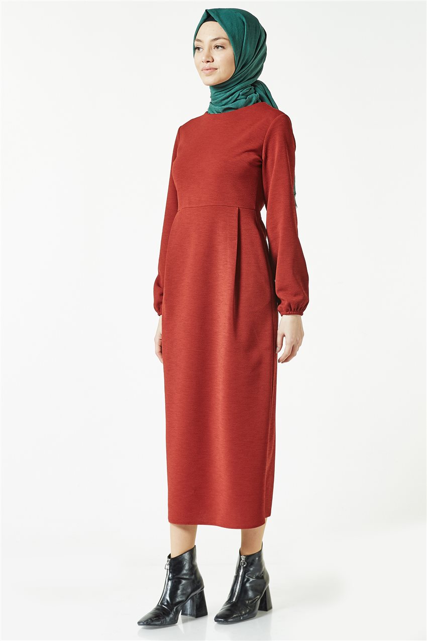 فستان-أحمر قرميدي ar-2507-58