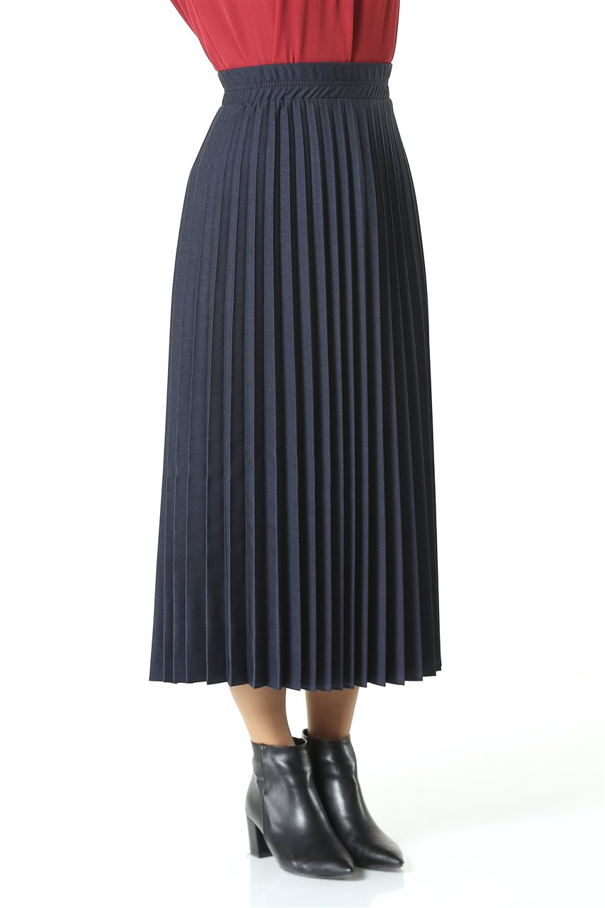 2niq Skirt-Navy Blue MS101-17