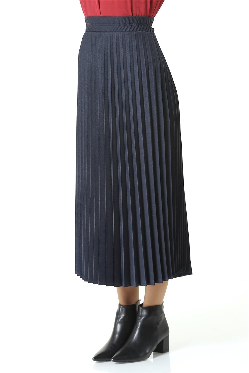 2niq Skirt-Navy Blue MS101-17