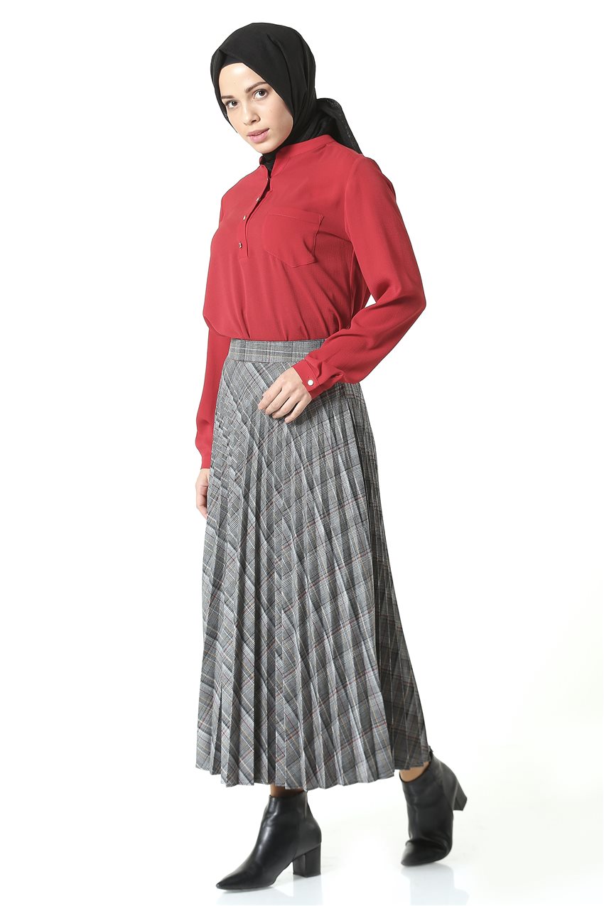 2niq Skirt-Gray MS962-04