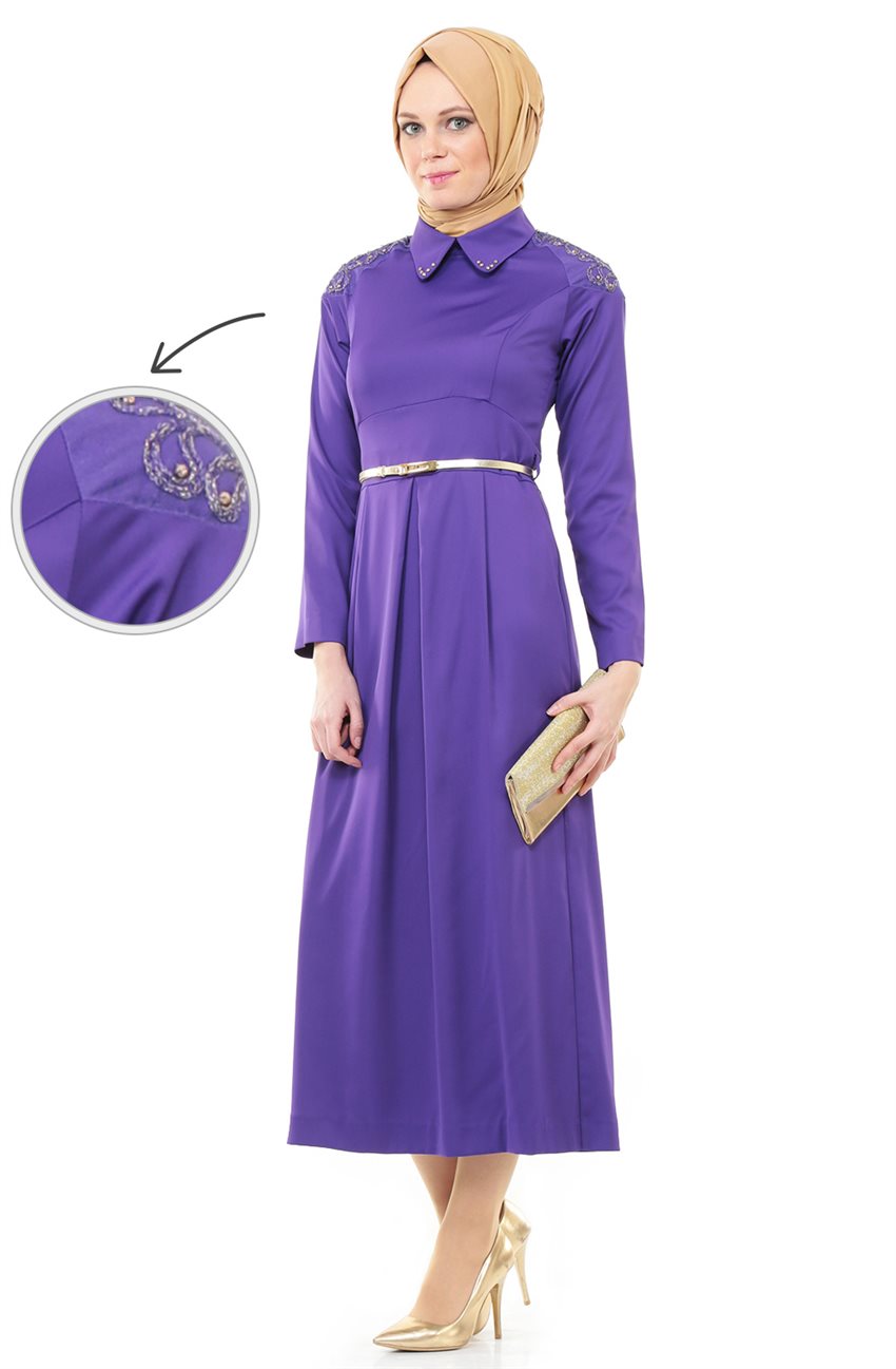 Evening Dress Dress-Purple DO-A4-64005-24