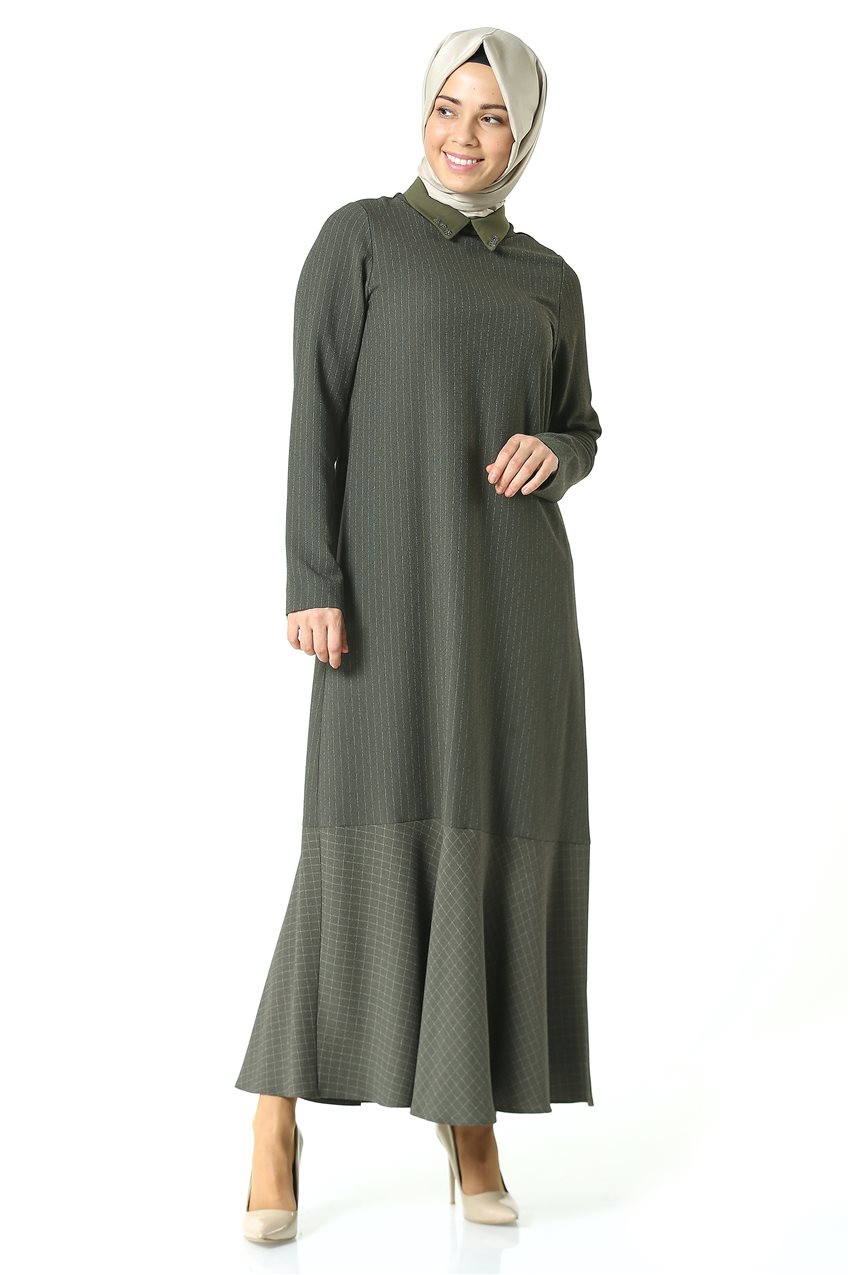 Kayra Dress-Khaki KA-A7-23116-21