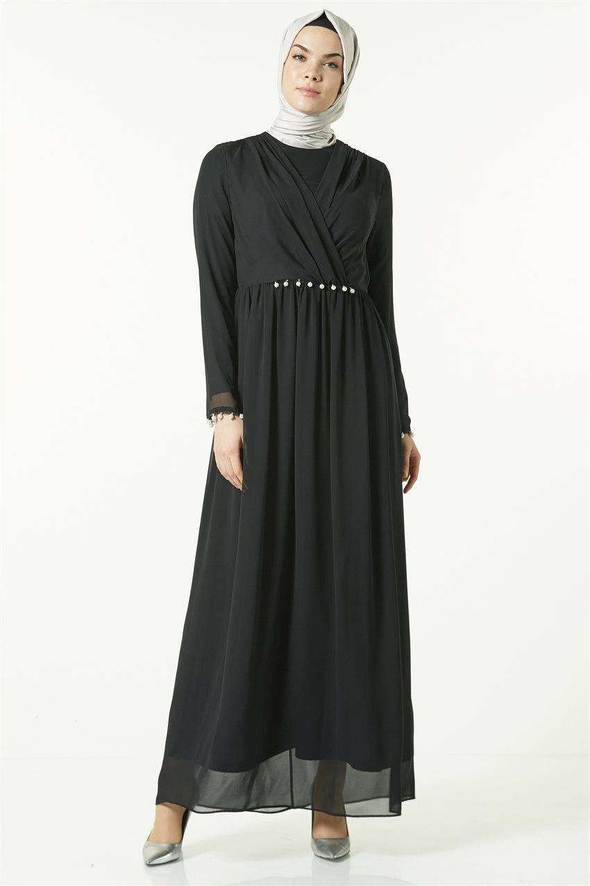 Siyah Elbise 8K9611-01