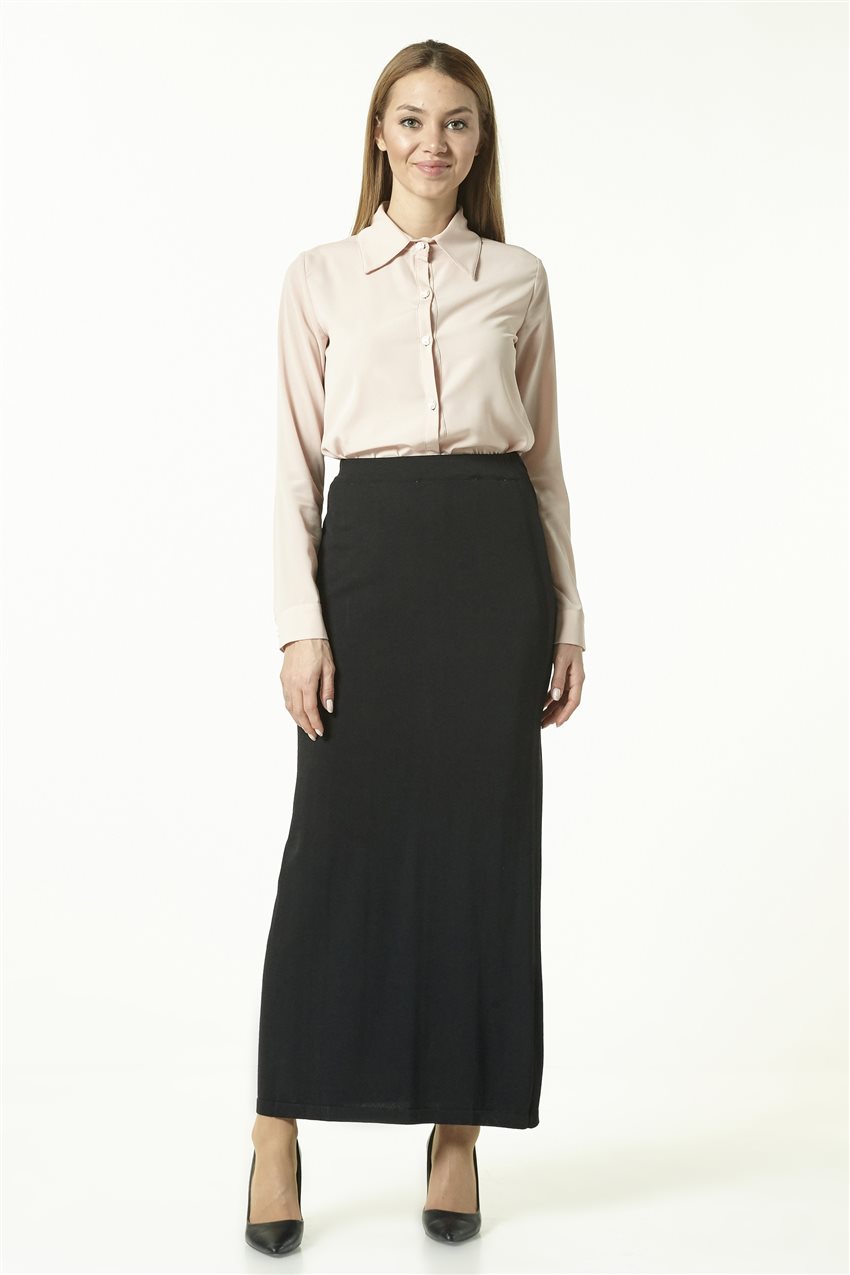 Knitwear Skirt-Black KA-A6-TRK25-12