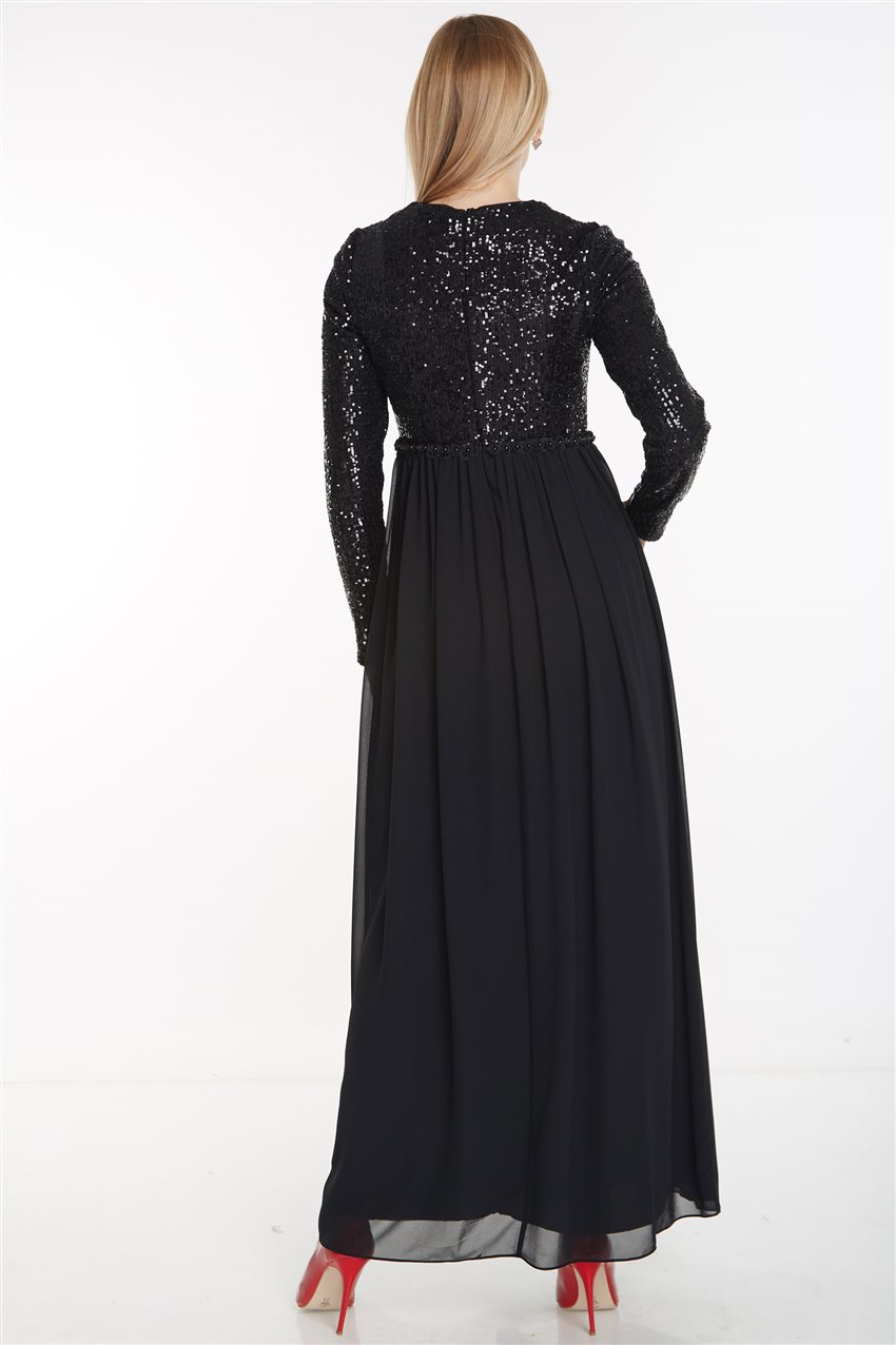 Siyah Elbise 12041-01