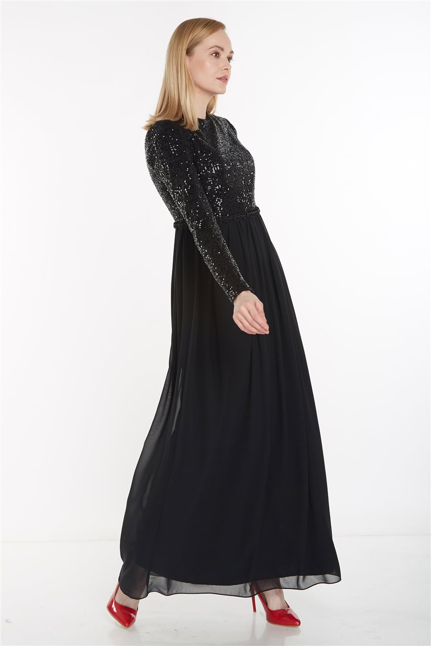 Siyah Elbise 12041-01