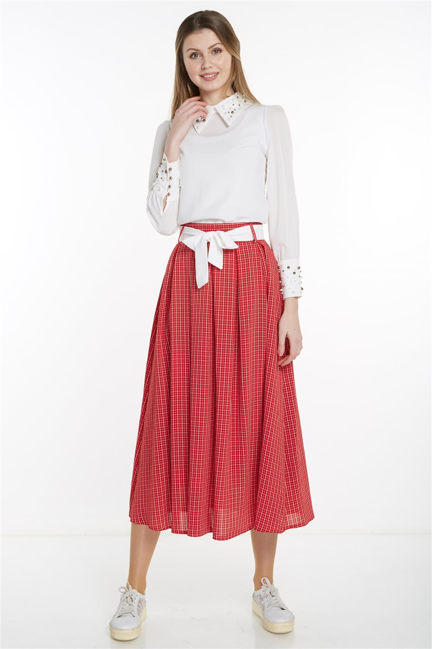 Skirt-Red MS128-34