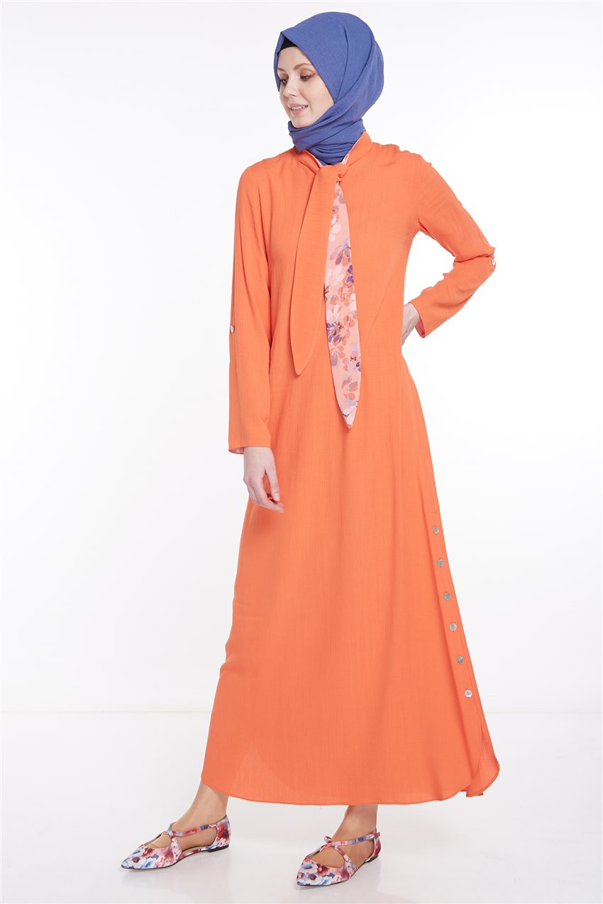 فستان-برتقالي TK-M9404-25