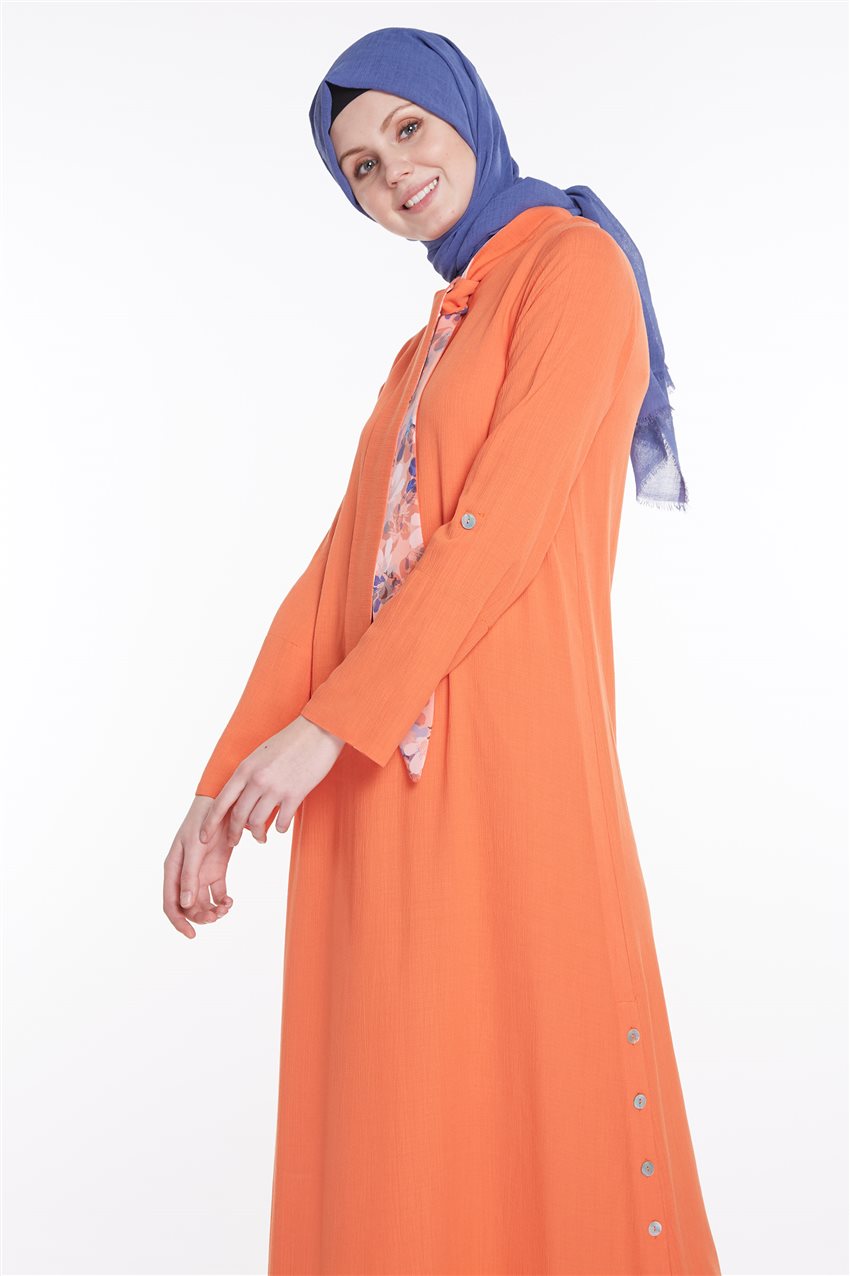 فستان-برتقالي TK-M9404-25