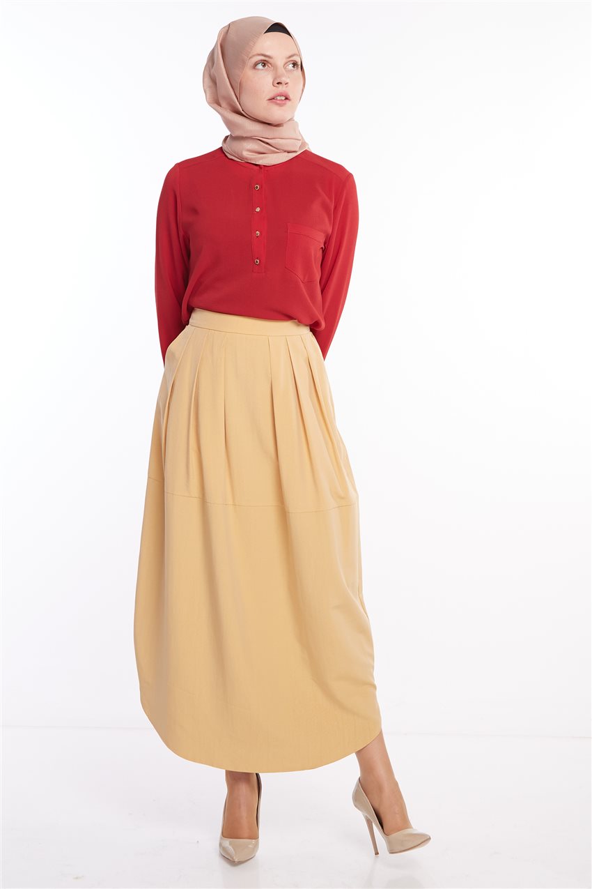 Skirt-Mustard TK-M8241-50