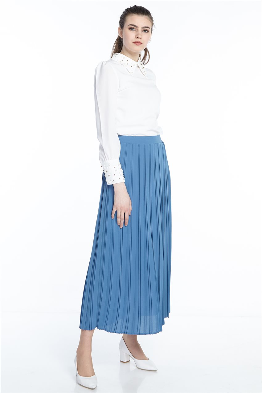 Skirt-indigo MS131-39