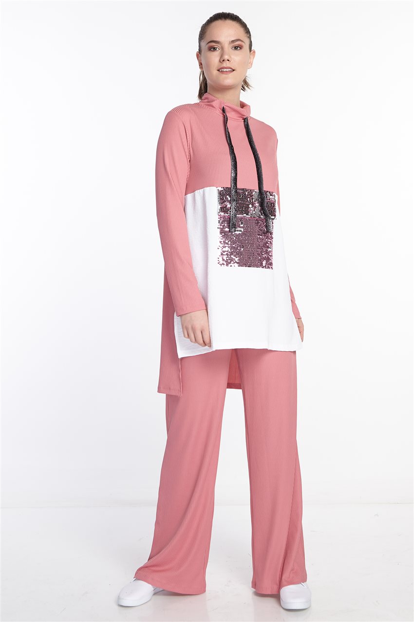 Double Sweat Suits-Pink N-108-42